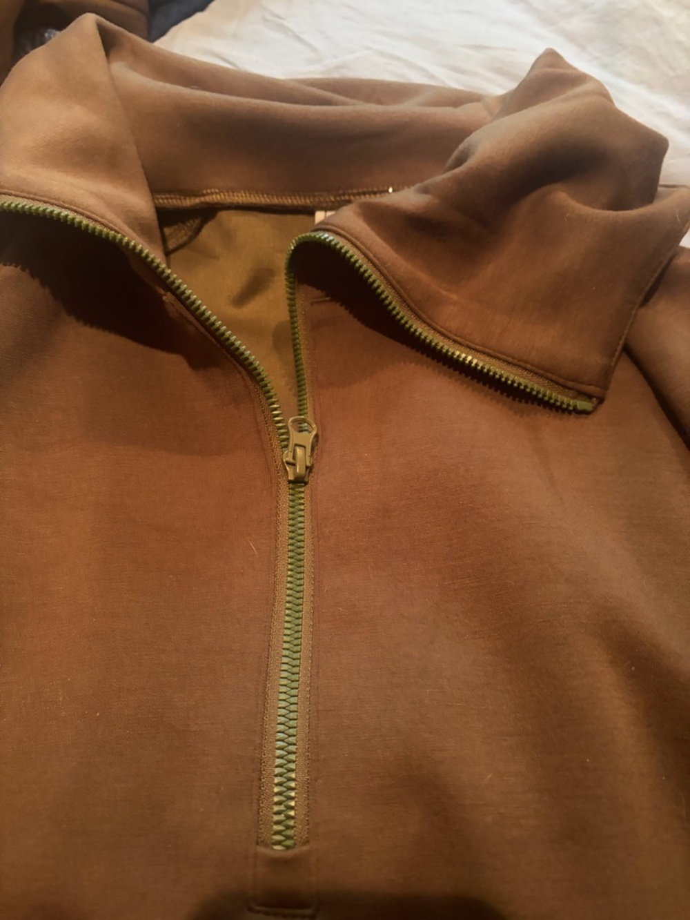 Women’s Brown Half-Zip Track suit  - Unbranded